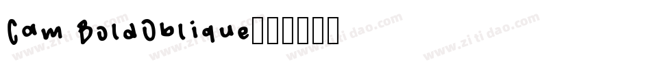 Cam BoldOblique字体转换